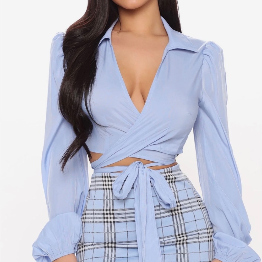 Wrap blouse